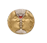 Logo Vinos Master · Broche Dalí · Distribuidores oficiales Vega Sicilia