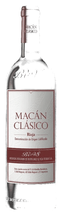 Botella Macán Clásico Rioja · Vega Sicilia entrada de gama