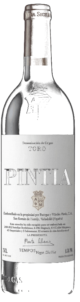 Botella Pintia 2019 Denominación de Origen Toro · Vega Sicilia