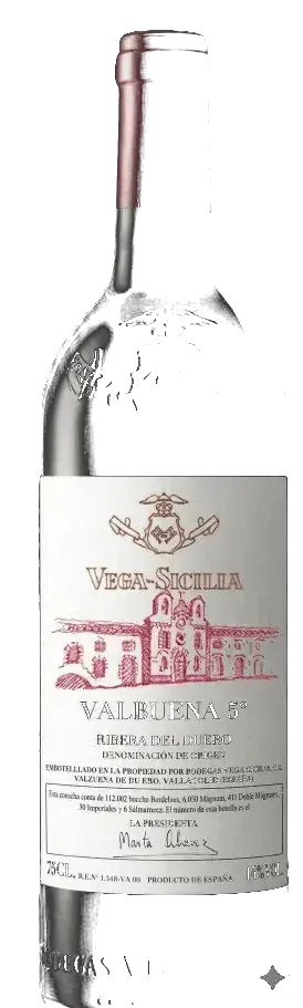 Vino Valbuena 5º añada 2017 · Bodegas Vega Sicilia · Botella 0,75L